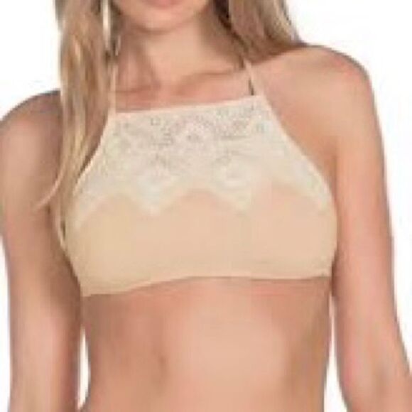 BECCA Sandy Home Spun Crocheted Bikini Halter Size Small - Picture 2 of 11